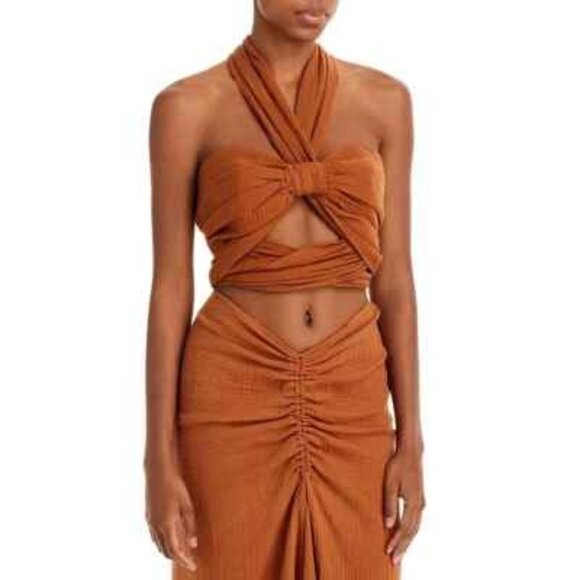 Just Bee Queen Kim Top In Rust - Picture 2 of 5